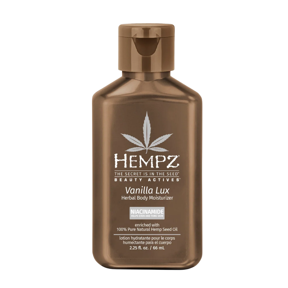 HEMPZ Vanilla Lux Herbal Body Moisturizer 66ml - Молочко для тіла з ніацинамідом "Ваніль Люкс"